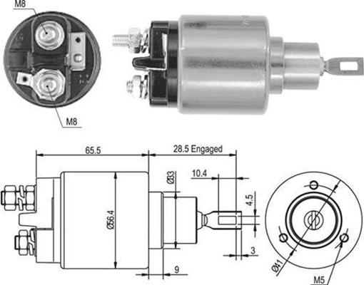 Magneti Marelli 940113050435 - Magneettikytkin, käynnistin inparts.fi