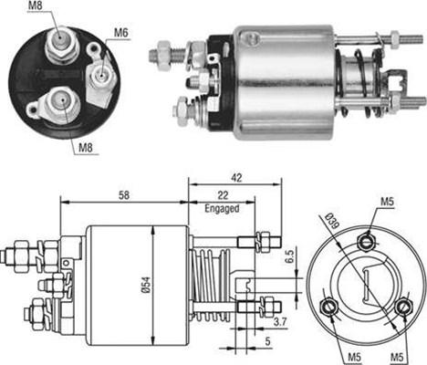 Magneti Marelli 940113050436 - Magneettikytkin, käynnistin inparts.fi