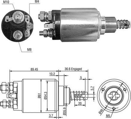 Magneti Marelli 940113050437 - Magneettikytkin, käynnistin inparts.fi