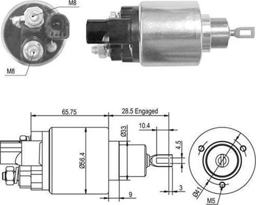 Magneti Marelli 940113050420 - Magneettikytkin, käynnistin inparts.fi