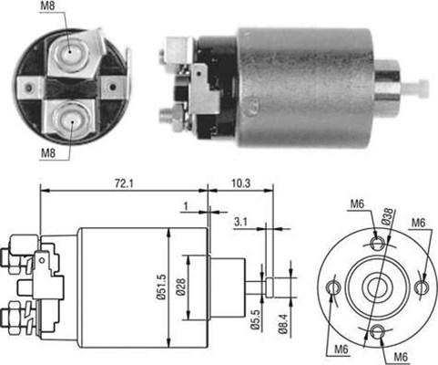 Magneti Marelli 940113050476 - Magneettikytkin, käynnistin inparts.fi