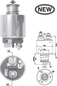 Magneti Marelli 940113050552 - Magneettikytkin, käynnistin inparts.fi