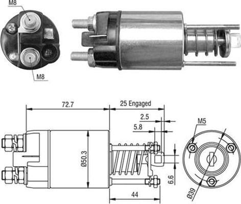 Magneti Marelli 940113050528 - Magneettikytkin, käynnistin inparts.fi