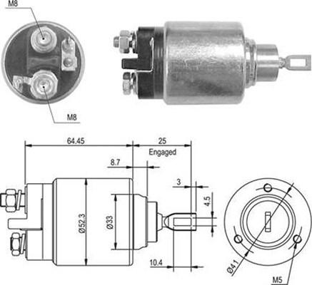 Magneti Marelli 940113050011 - Magneettikytkin, käynnistin inparts.fi