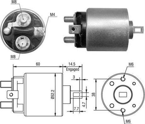 Magneti Marelli 940113050023 - Magneettikytkin, käynnistin inparts.fi