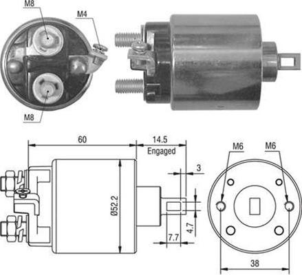 Magneti Marelli 940113050022 - Magneettikytkin, käynnistin inparts.fi