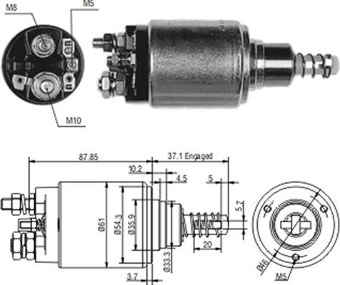 Magneti Marelli 940113050193 - Magneettikytkin, käynnistin inparts.fi