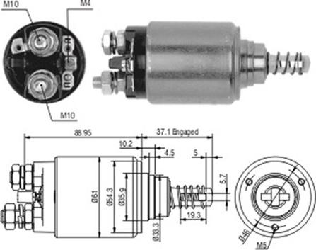 Magneti Marelli 940113050189 - Magneettikytkin, käynnistin inparts.fi