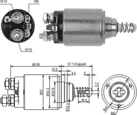 Magneti Marelli 940113050186 - Magneettikytkin, käynnistin inparts.fi