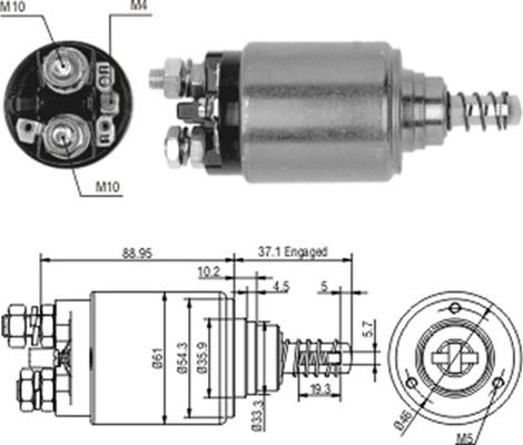 Magneti Marelli 940113050187 - Magneettikytkin, käynnistin inparts.fi