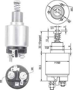 Magneti Marelli 940113050129 - Magneettikytkin, käynnistin inparts.fi