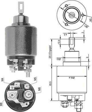 Magneti Marelli 940113050124 - Magneettikytkin, käynnistin inparts.fi