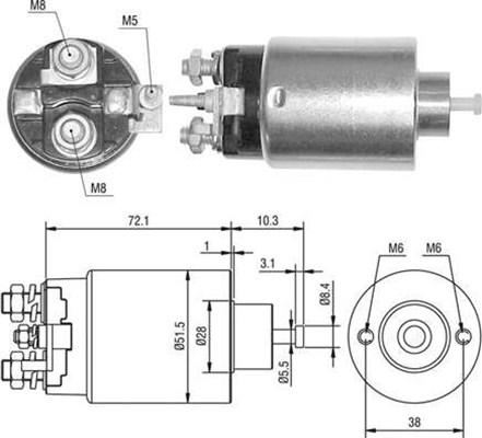 Magneti Marelli 940113050396 - Magneettikytkin, käynnistin inparts.fi