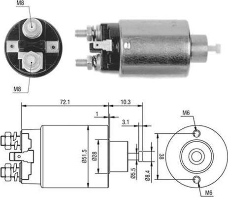 Magneti Marelli 940113050397 - Magneettikytkin, käynnistin inparts.fi