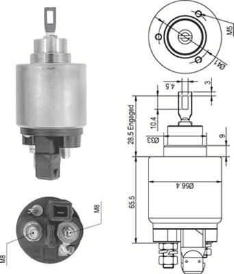 Magneti Marelli 940113050343 - Magneettikytkin, käynnistin inparts.fi