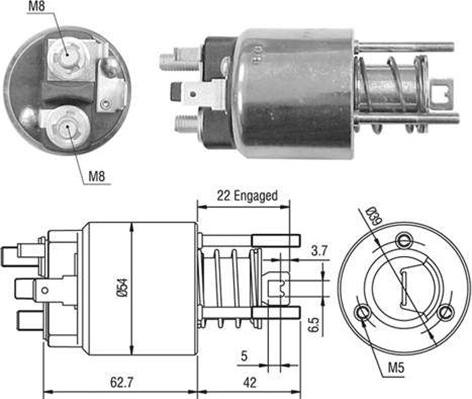 Magneti Marelli 940113050356 - Magneettikytkin, käynnistin inparts.fi