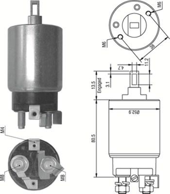 Magneti Marelli 940113050351 - Magneettikytkin, käynnistin inparts.fi