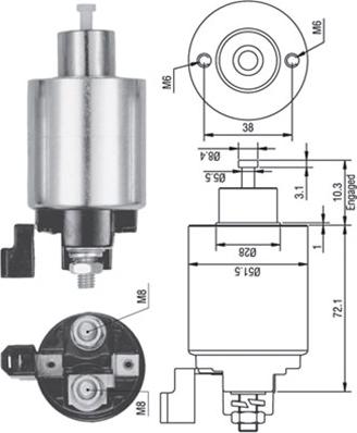 Magneti Marelli 940113050353 - Magneettikytkin, käynnistin inparts.fi