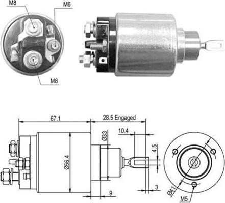 Magneti Marelli 940113050361 - Magneettikytkin, käynnistin inparts.fi