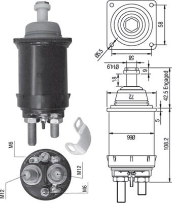 Magneti Marelli 940113050314 - Magneettikytkin, käynnistin inparts.fi