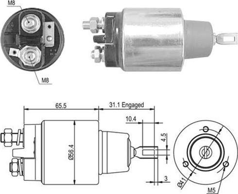 Magneti Marelli 940113050380 - Magneettikytkin, käynnistin inparts.fi