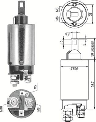 Magneti Marelli 940113050329 - Magneettikytkin, käynnistin inparts.fi