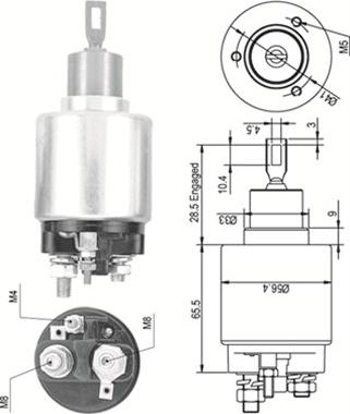 Magneti Marelli 940113050326 - Magneettikytkin, käynnistin inparts.fi