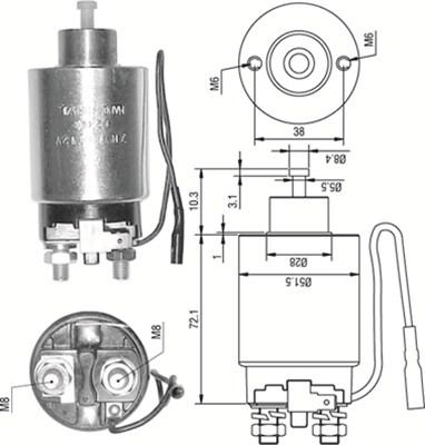 Magneti Marelli 940113050291 - Magneettikytkin, käynnistin inparts.fi