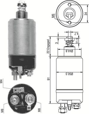 Magneti Marelli 940113050249 - Magneettikytkin, käynnistin inparts.fi