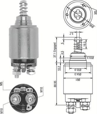 Magneti Marelli 940113050252 - Magneettikytkin, käynnistin inparts.fi