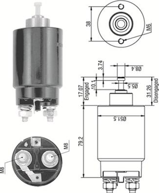 Magneti Marelli 940113050263 - Magneettikytkin, käynnistin inparts.fi