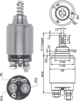 Magneti Marelli 940113050262 - Magneettikytkin, käynnistin inparts.fi