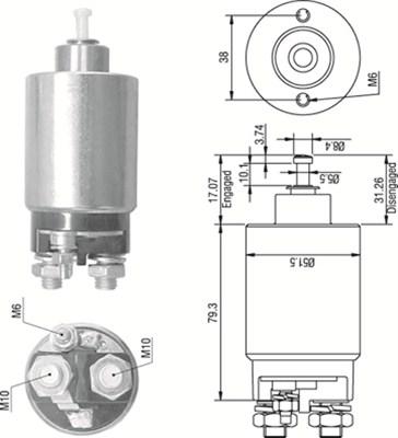 Magneti Marelli 940113050267 - Magneettikytkin, käynnistin inparts.fi