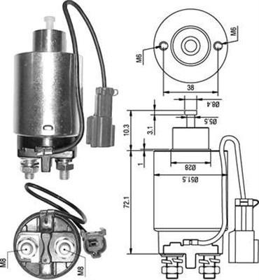 Magneti Marelli 940113050285 - Magneettikytkin, käynnistin inparts.fi