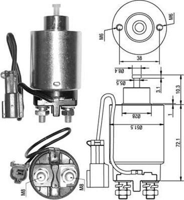 Magneti Marelli 940113050286 - Magneettikytkin, käynnistin inparts.fi