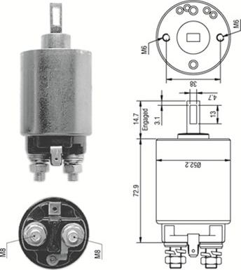 Magneti Marelli 940113050280 - Magneettikytkin, käynnistin inparts.fi