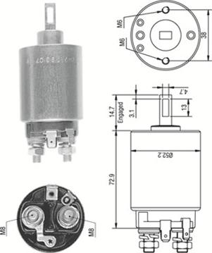 Magneti Marelli 940113050282 - Magneettikytkin, käynnistin inparts.fi