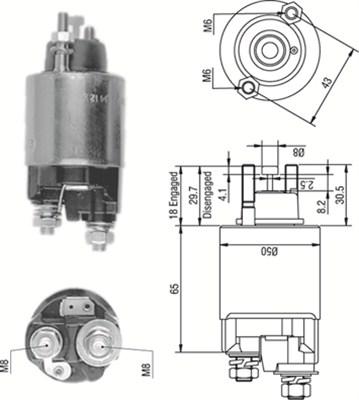 Magneti Marelli 940113050236 - Magneettikytkin, käynnistin inparts.fi