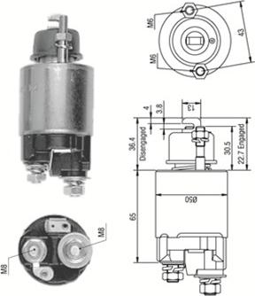 Magneti Marelli 940113050231 - Magneettikytkin, käynnistin inparts.fi