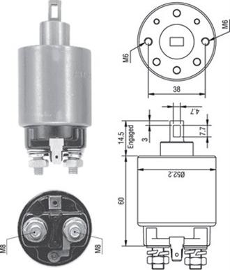 Magneti Marelli 940113050238 - Magneettikytkin, käynnistin inparts.fi