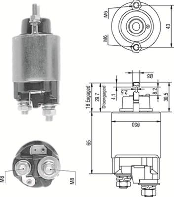 Magneti Marelli 940113050233 - Magneettikytkin, käynnistin inparts.fi