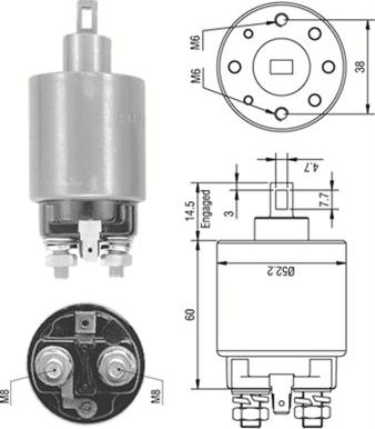 Magneti Marelli 940113050237 - Magneettikytkin, käynnistin inparts.fi