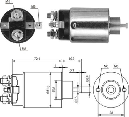 Magneti Marelli 940113050224 - Magneettikytkin, käynnistin inparts.fi