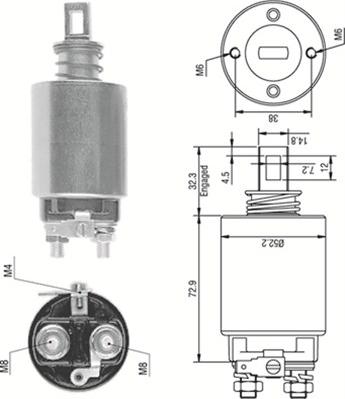 Magneti Marelli 940113050279 - Magneettikytkin, käynnistin inparts.fi