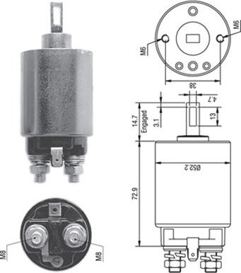 Magneti Marelli 940113050278 - Magneettikytkin, käynnistin inparts.fi