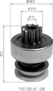 Magneti Marelli 940113020454 - Hammaspyörä, käynnistys inparts.fi