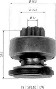 Magneti Marelli 940113020455 - Hammaspyörä, käynnistys inparts.fi