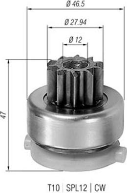 Magneti Marelli 940113020409 - Hammaspyörä, käynnistys inparts.fi