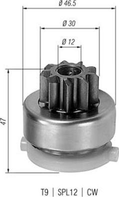 Magneti Marelli 940113020410 - Hammaspyörä, käynnistys inparts.fi