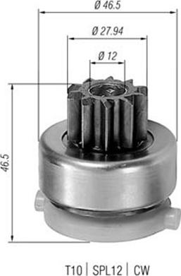 Magneti Marelli 940113020435 - Hammaspyörä, käynnistys inparts.fi